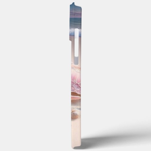 Beach Muscheln Trendy Modern Girl Personalisierter Case-Mate iPhone Hülle (Rückseite / Links)