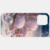 Beach Muscheln Trendy Modern Girl Personalisierter Case-Mate iPhone Hülle (Rückseite (Horizontal))