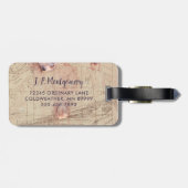 Beach Muscheln Vintag Florida Karte Collage Gepäckanhänger (Rückseite horizontal)