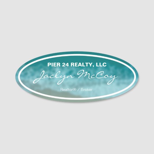 Beach Nametag Namensschild (Vorderseite)