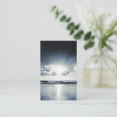 Beach Nature Beileid Beerdigung Gedenkkarte Visitenkarte (Stehend Vorderseite)