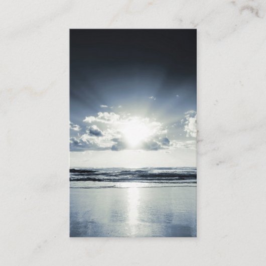 Beach Nature Beileid Beerdigung Gedenkkarte Visitenkarte (Vorderseite)