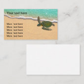 Beach Nature Coastal Thema Realtor Visitenkarte (Vorne/Hinten)