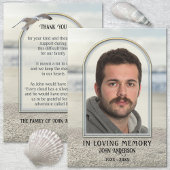 Beach Nature Foto Beileid Vielen Dank Dankeskarte