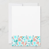 Beach Nautcial Newborn Baby Foto Birth Ankündigung (Rückseite)