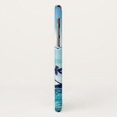 Beach Night mit Moon Birds Palm Tree Ocean Cloud Case-Mate iPhone Hülle (Hinten/Links)