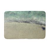 Beach Ocean Abstrakt Aquamarin Blue Green Art Badematte (Vorderseite)
