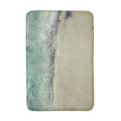 Beach Ocean Abstrakt Aquamarin Blue Green Art Badematte (Vorderseite Vertikal)