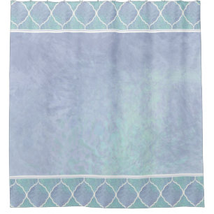 Beach Ocean Arabesque marokkanischer Tile Border B Duschvorhang
