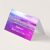 Beach Ocean Artistic Pink Tropical Paradise 2023 Visitenkarten (Vorderseite)