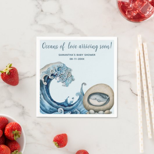 Beach Ocean Babydusche Serviette (Beispiel)