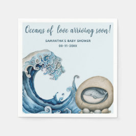 Beach Ocean Babydusche Serviette