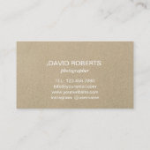 Beach Ocean Blue Modern Fotografy Visitenkarte (Rückseite)