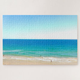 Beach Ocean Blue Sky Landscape Tropical Jigsaw Puzzle
