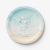 Beach Ocean Brautparty Pappteller (Vorderseite)