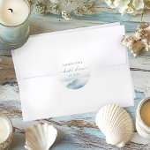 Beach Ocean Brautparty Runder Aufkleber