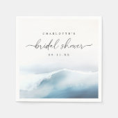 Beach Ocean Brautparty Serviette (Vorderseite)