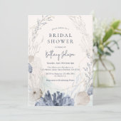 Beach Ocean Bridal Dusche Einladung (Stehend Vorderseite)