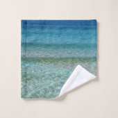 Beach Ocean Calm Waves Handtuchhandtuch Set (Waschlappen)