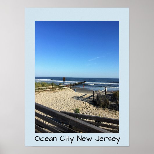 Beach Ocean City New Jersey Poster (Vorne)