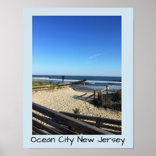Beach Ocean City New Jersey Poster (Vorne)