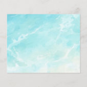 Beach Ocean Coastal Brautparty Recipe Karten (Rückseite)