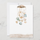 Beach Ocean Corals Baby Dusche Einladung (Rückseite)