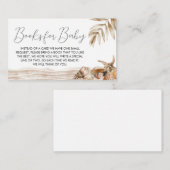 Beach Ocean Corals Baby Showbücher für Baby Begleitkarte (Vorne/Hinten)