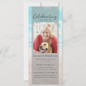 Beach Ocean Foto Beerdigung Digitale Einladung (Vorderseite)