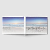 Beach Ocean Foto Memorial oder Beerdigung Gästebuc Gästebuch (Voll)