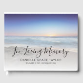 Beach Ocean Foto Memorial oder Beerdigung Gästebuc Gästebuch (Vorderseite)