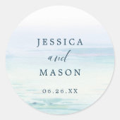 Beach Ocean Gefallen Stickers Umschlag Aufkleber (Vorderseite)