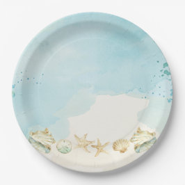 Beach Ocean Hochzeit in Urlaubsort Bridal Geburtst Pappteller