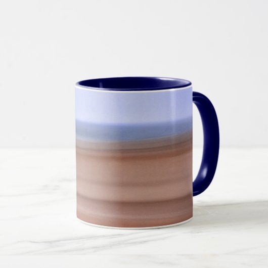Beach Ocean Layers Motion Art Tasse (VorderseiteRechts)