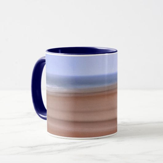 Beach Ocean Layers Motion Art Tasse (Vorderseite Links)