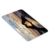 Beach Ocean Liebe Heart Wedding Save the Date Magnet (Rechte Seite)