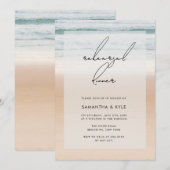 Beach Ocean Lights Probe Dinner Einladung (Vorne/Hinten)