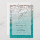 Beach Ocean Lights Probe Dinner Einladung (Vorderseite)