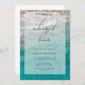 Beach Ocean Lights Probe Dinner Einladung (Vorne/Hinten)