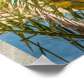 Beach Ocean Live Simple Inspiration Motivierend Poster (Ecke)