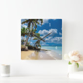 Beach Ocean Photo 168 Quadratische Wanduhr (Zuhause)