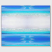 Beach Ocean Pool Blue Aqua Personal Geschenkpapier (Flach)