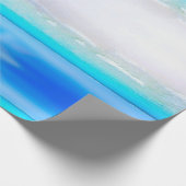 Beach Ocean Pool Blue Aqua Personal Geschenkpapier (Ecke)
