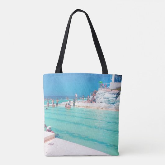 Beach Ocean Pool Summer Blue Aqua Tasche (Rückseite)