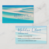 Beach Ocean Scene Foto Berufliche Visitenkarte (Vorne/Hinten)