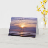 Beach Ocean Scripture Card Psalm 46:10 Seien Sie n Karte (Gelbe Blume)