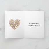 Beach Ocean Sea Shells Heart Karte (Innenseite)