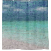 Beach Ocean Sea View 289 Kunst Duschvorhang (Vorderseite)
