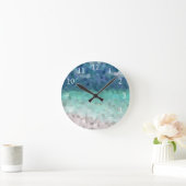 Beach Ocean Sea View 290 Mosaik Runde Wanduhr (Zuhause)
