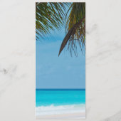 Beach Ocean Seaside 50. Wedding Anniversary Food Menükarte (Rückseite)